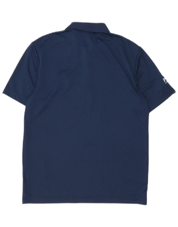 Polo Adidas da uomo piccola in poliestere blu navy