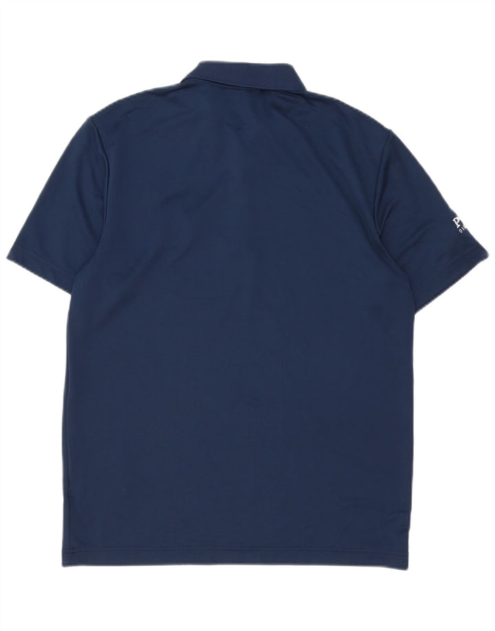 Polo Adidas da uomo piccola in poliestere blu navy