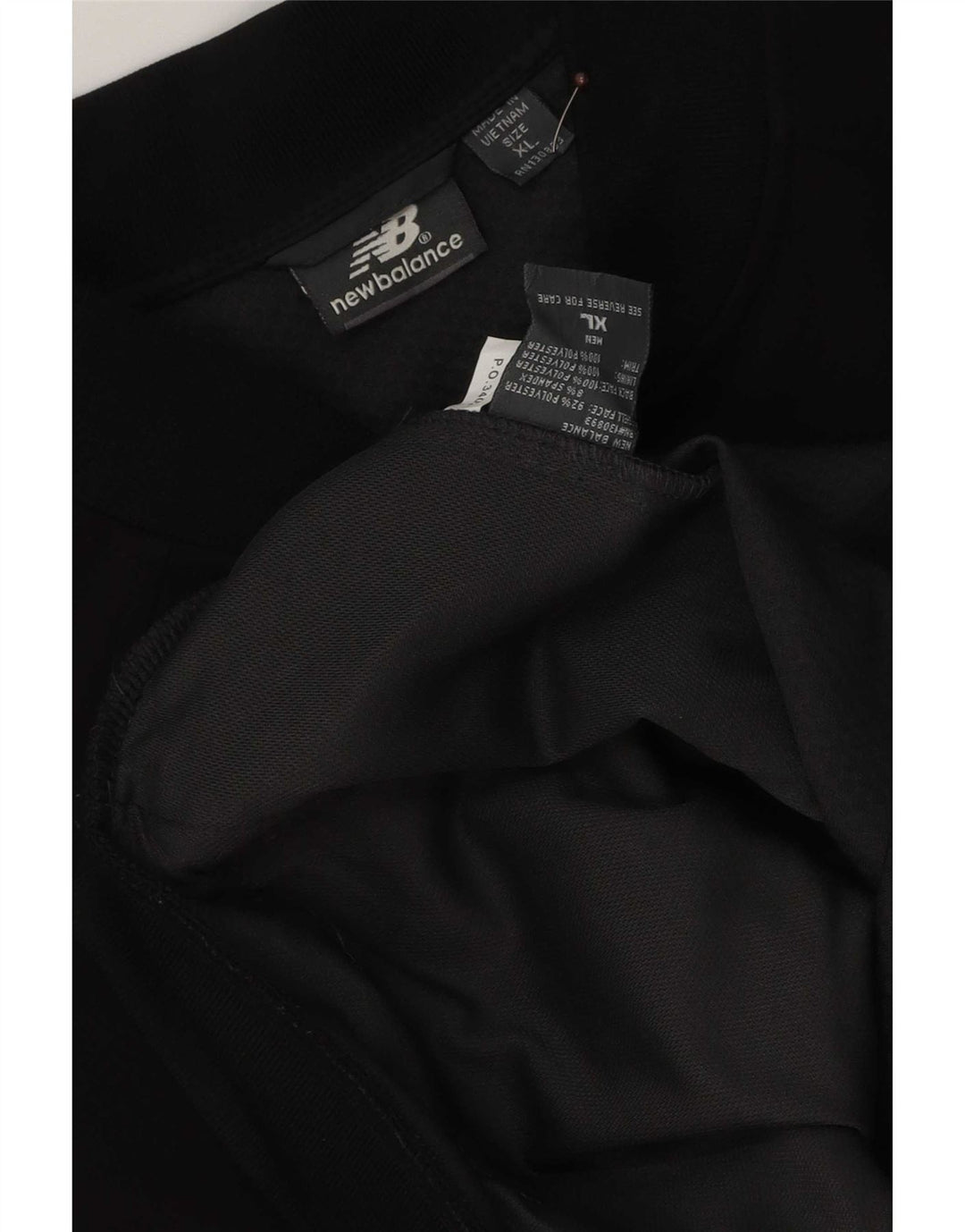New Balance Hombre Chándal Top Chaqueta XL Poliéster Negro
