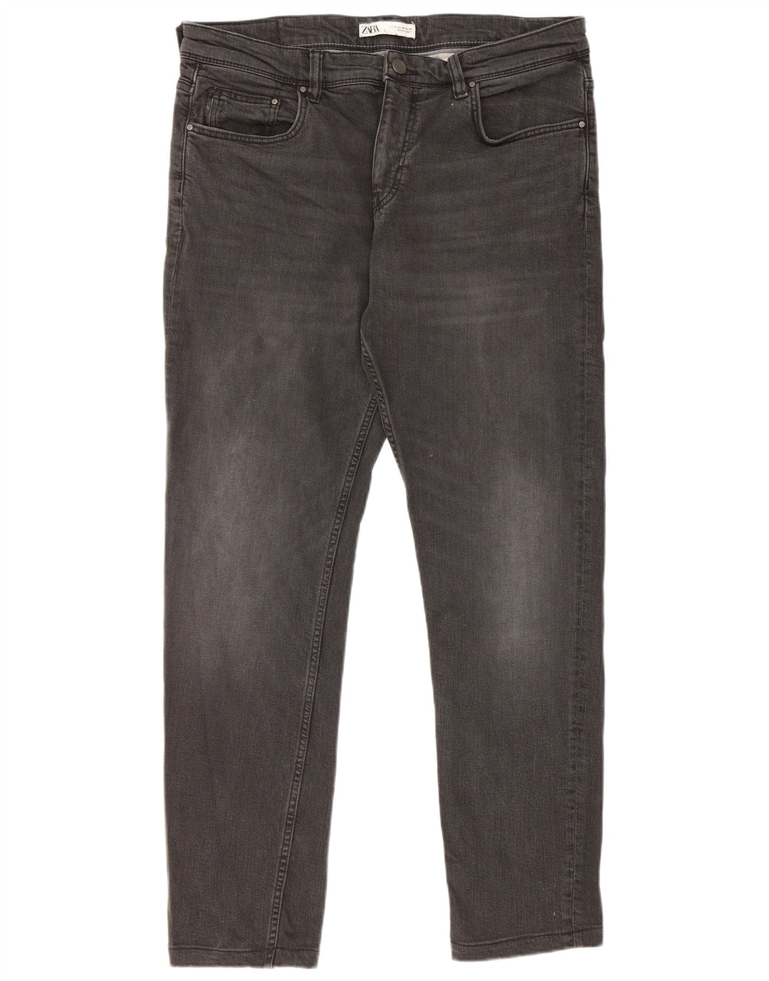 Zara Mens Slim Jeans EU 46 XL W36 L30 Black