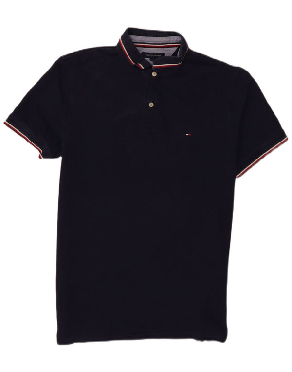Tommy Hilfiger Mens Polo Shirt Large Navy Blue Cotton