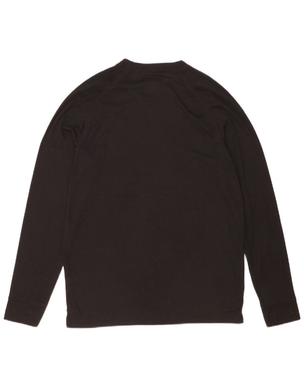 Mountain Warehouse Mens Top Long Sleeve Large Black Polyester