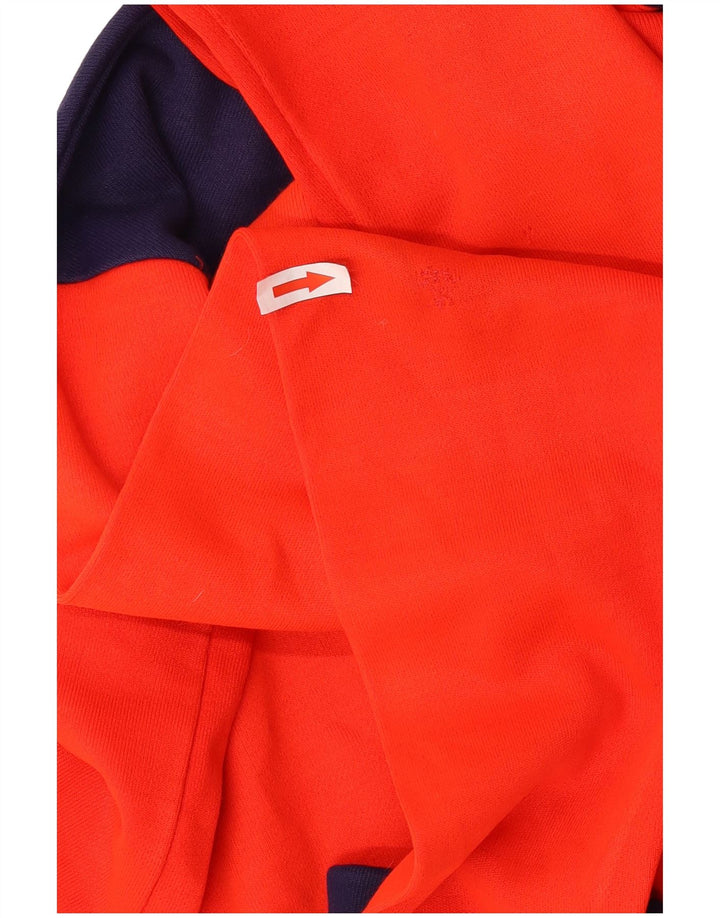 Vintage Mens Tracksuit Top Jacket Medium Red Colourblock