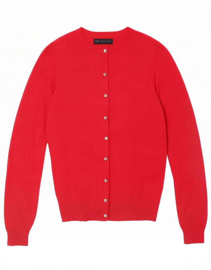 Marks & Spencer Pull Cardigan pour Femme UK 10 Petit Rose