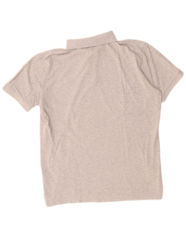 Gant Herren-Poloshirt aus mittelgrauer Baumwolle