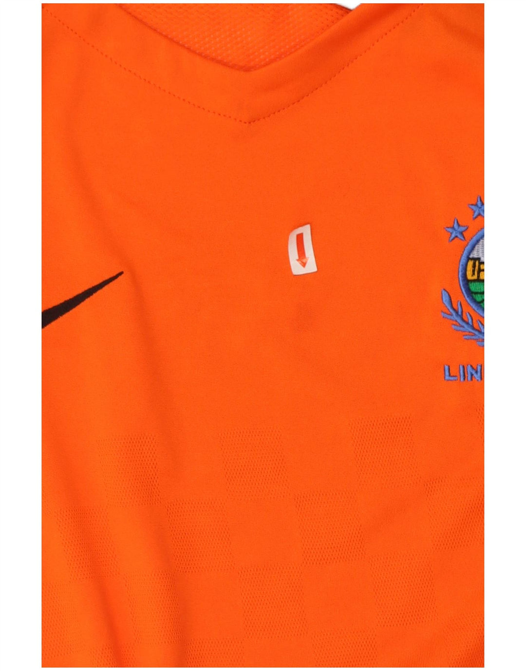 NIKE Boys Dri Fit T-Shirt Top 12-13 Years Large Orange Polyester