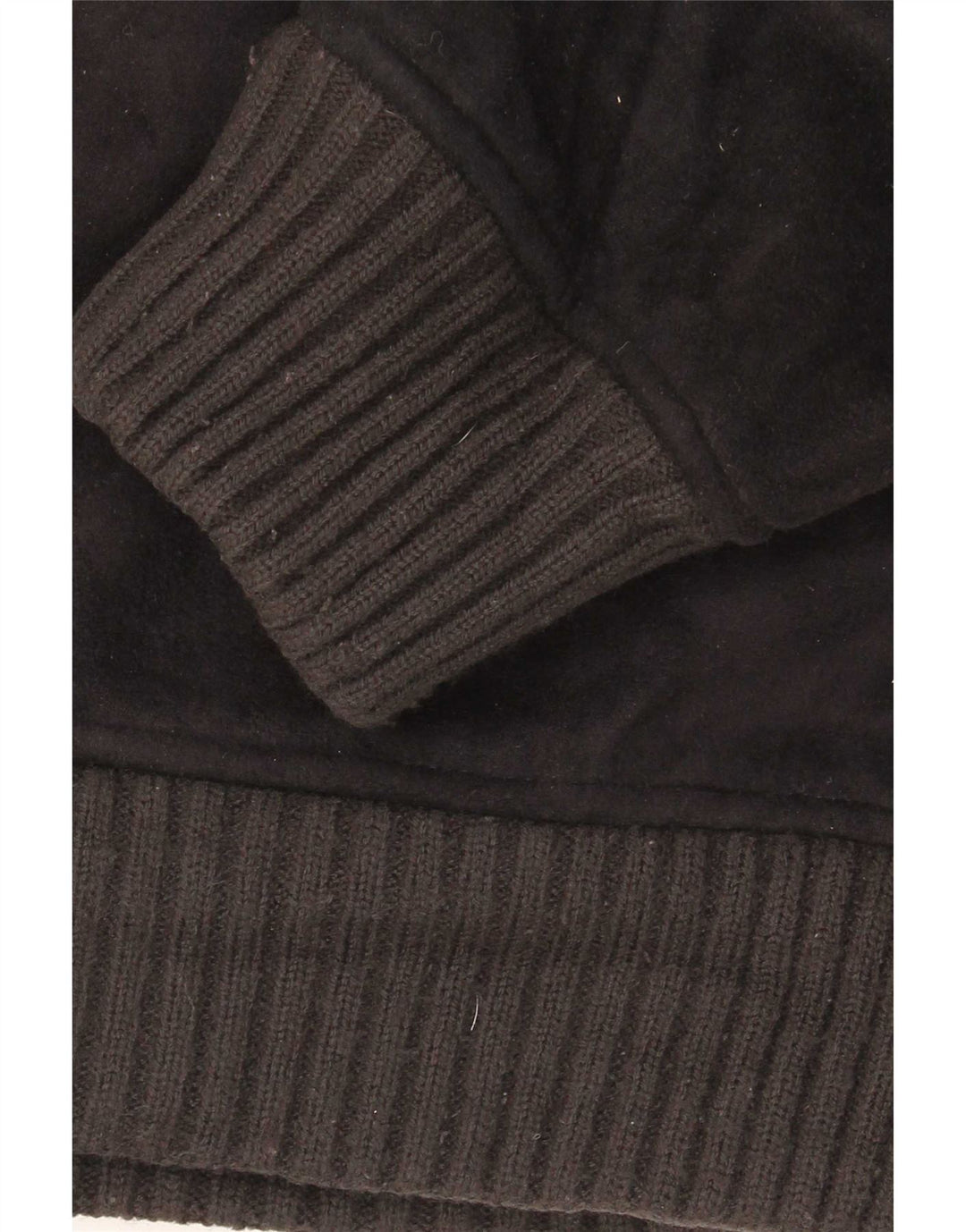 Marks & Spencer Herre Sherpa Fleecejakke UK 40 Stor Sort Polyester