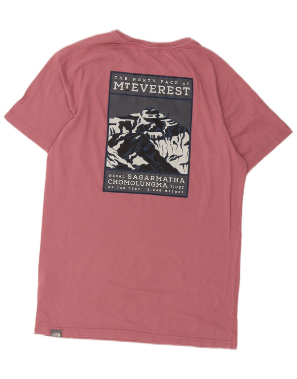 The North Face T-Shirt Graphique Homme Petit Rose Coton