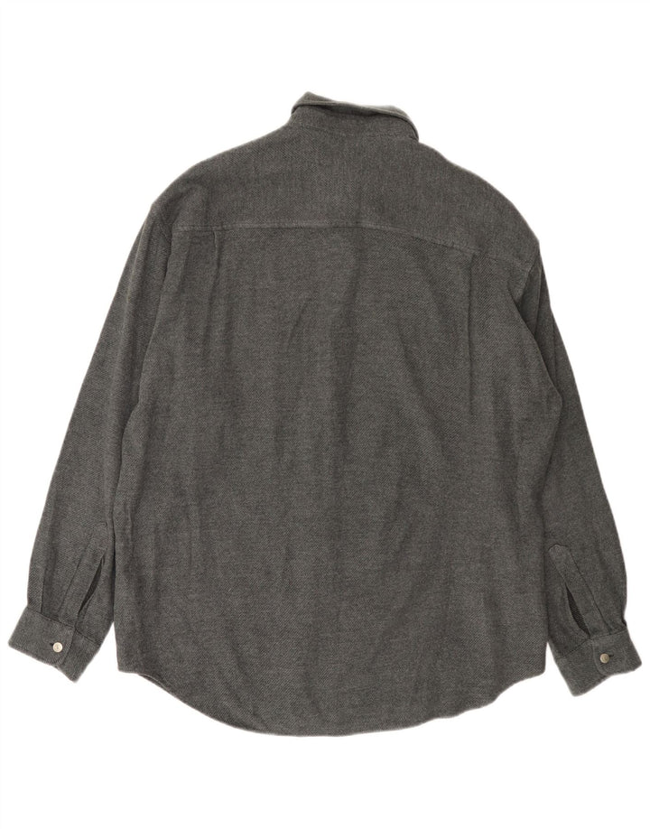 Camicia Trussardi Jeans Uomo in Flanella XL Viscosa Grigia