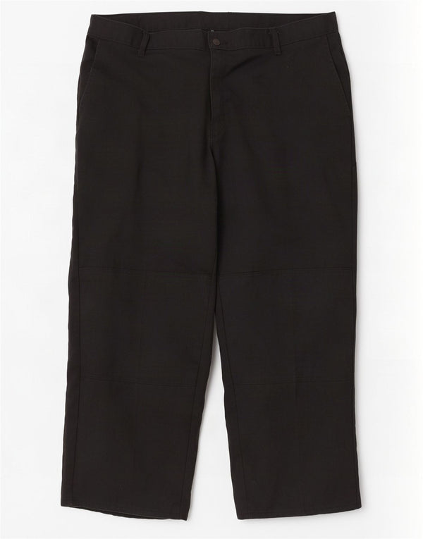 Calças cargo retas masculinas Dickies W40 L30 poliéster preto