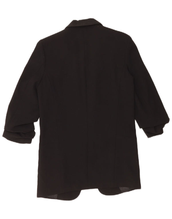 Zara Damen-Blazer-Jacke, übergroß, Gr. 6, XS, Schwarz, Polyester