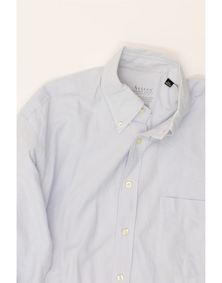AVIREX Mens Shirt Medium Blue Cotton Vintage Avirex and Second-Hand Avirex from Messina Hembry 