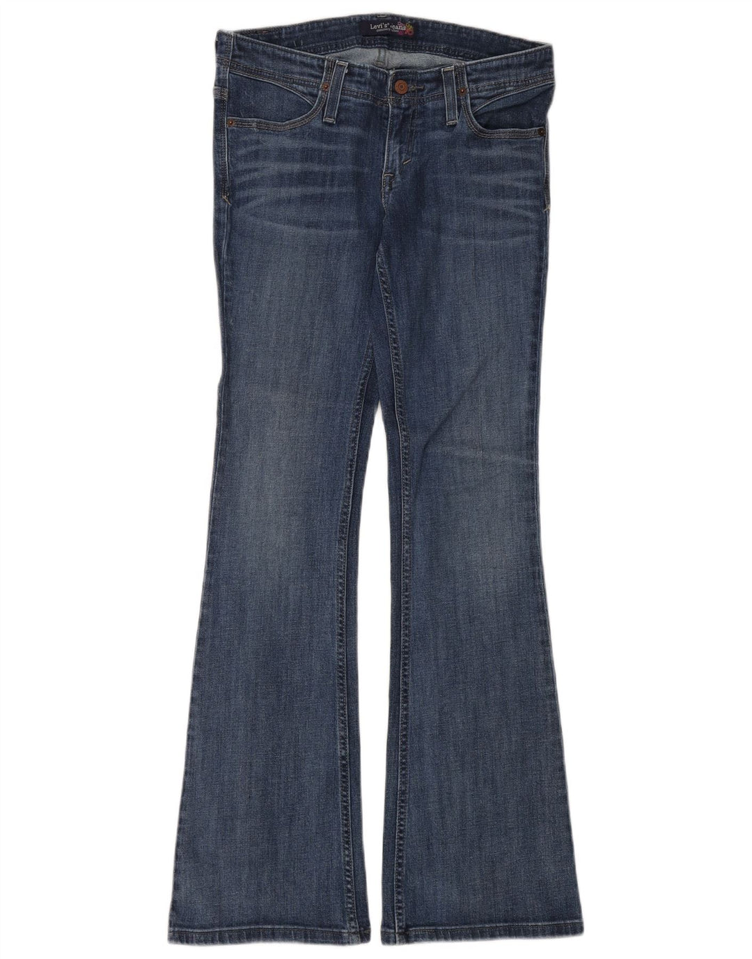 Levi's Womens Flared Jeans US 7 Medium W30 L34 Blue Cotton