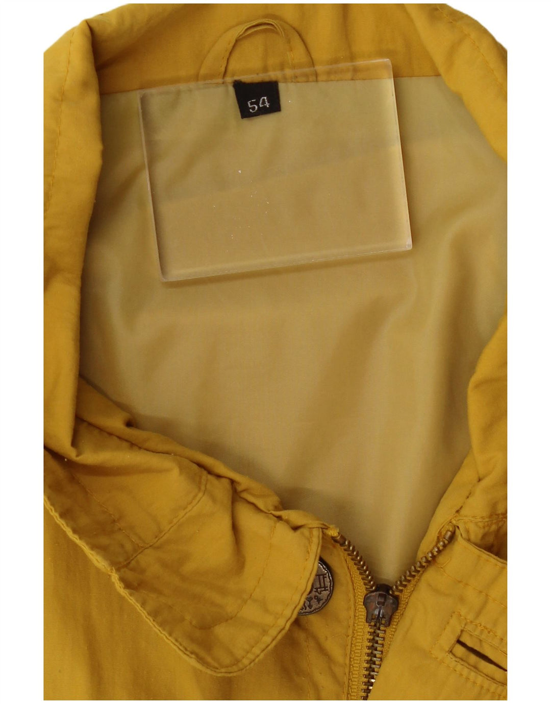 VINTAGE Damen Utility-Jacke IT 54 3XL Gelbes Polyester