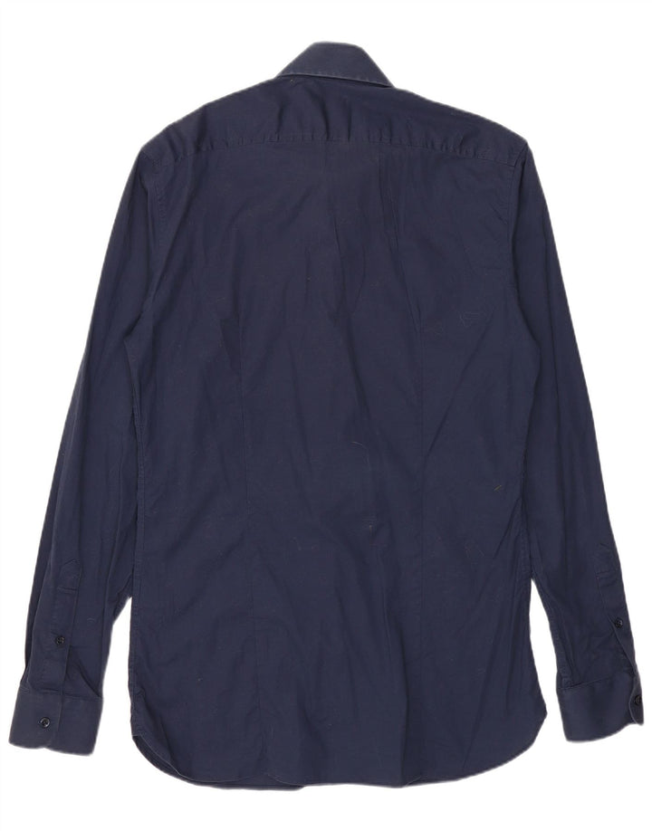 Reiss herre Slim Fit skjorte medium marineblå bomuld