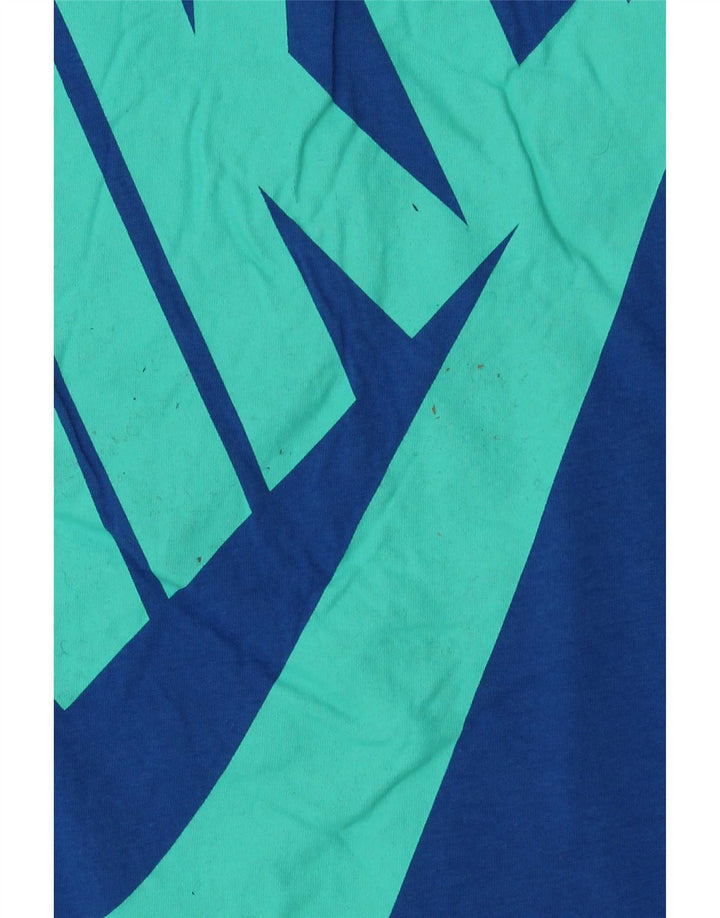 Nike Kvinder Slim Fit Grafisk Vest Top UK 12/14 Medium Blue