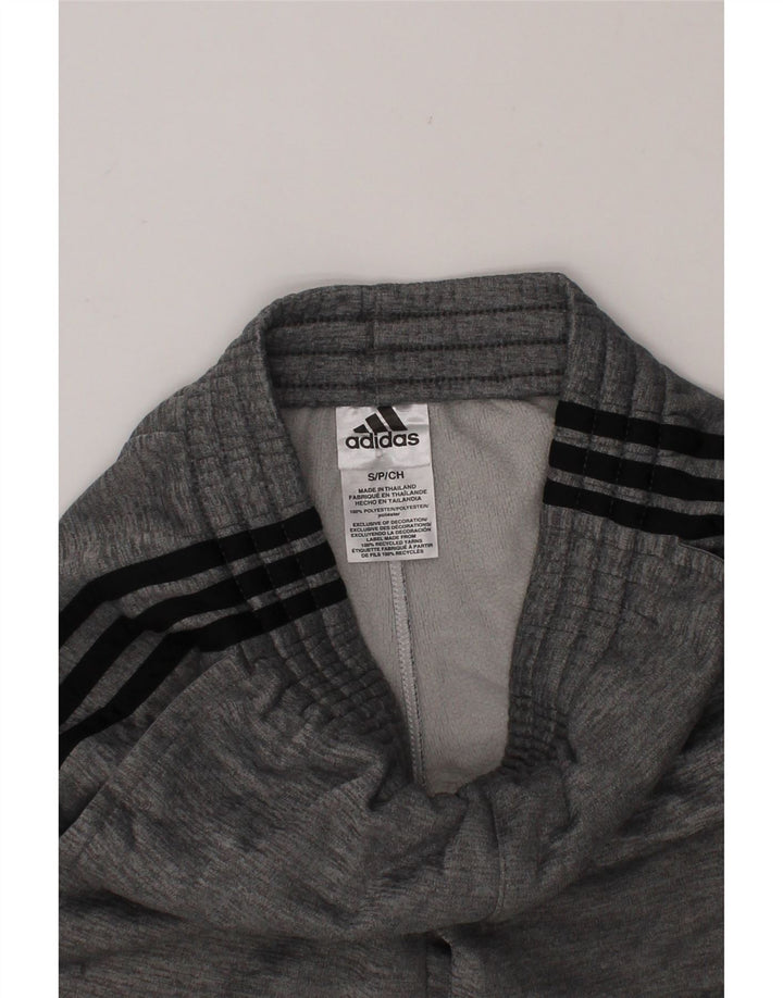 ADIDAS Boys Sport Shorts 7-8 Years Small  Grey Flecked Polyester Vintage Adidas and Second-Hand Adidas from Messina Hembry 