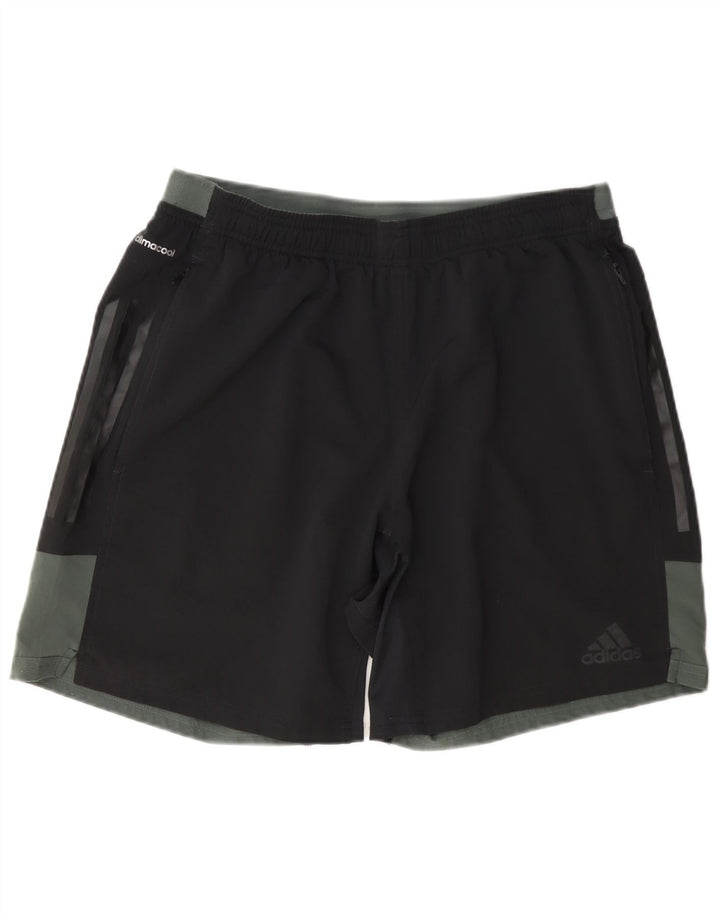 Adidas Mens Climacool Sport Shorts Grande Negro Colorblock Poliéster