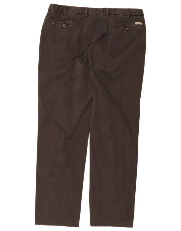 Burberry Mens Straight Chino Calças IT 52 W38 L30 Algodão Cinza