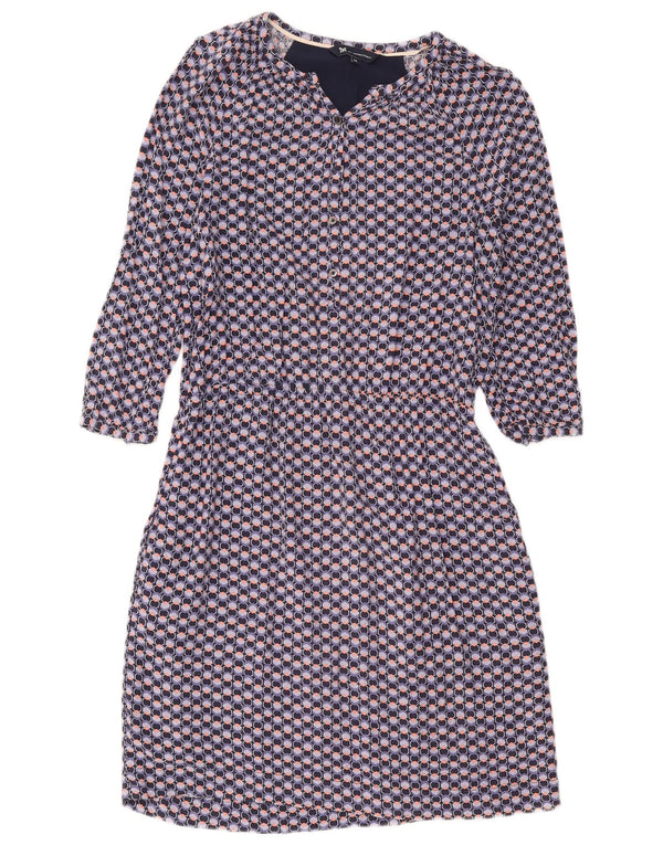 Γυναικείο φόρεμα με θήκη Crew Clothing UK 12 Medium Navy Blue Geometric