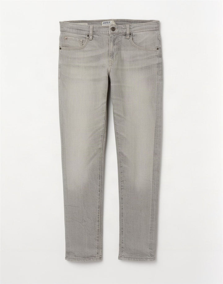 Jeans slim da donna Rifle W30 L30 cotone grigio