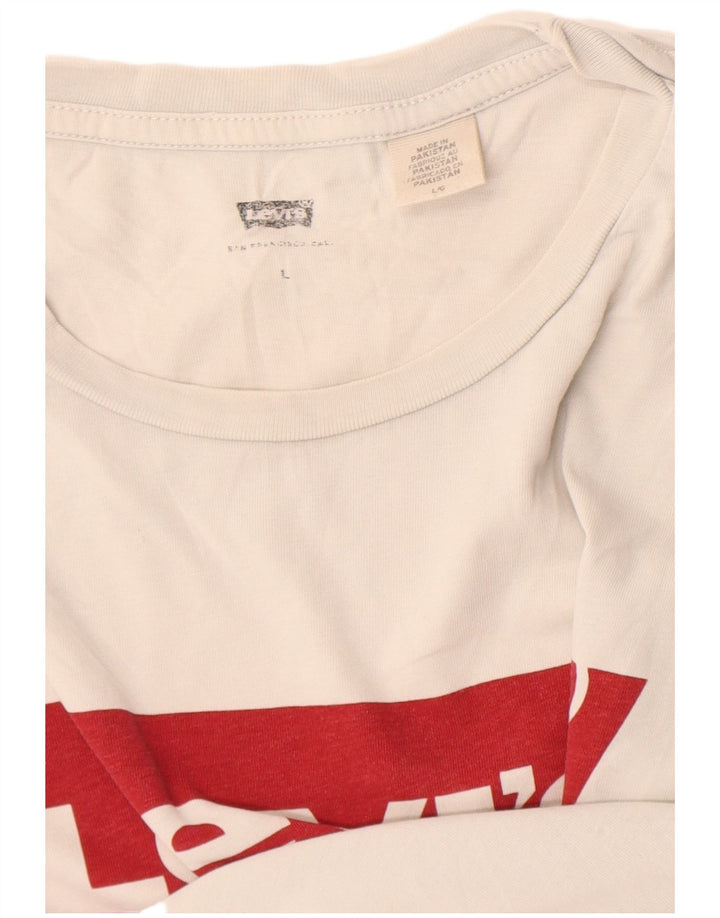 T-shirt grafica da uomo Levi's Top grande bianca
