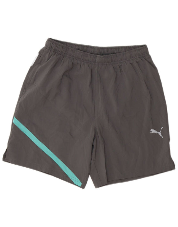 Puma Mens Sport Shorts Medium Grey Colourblock