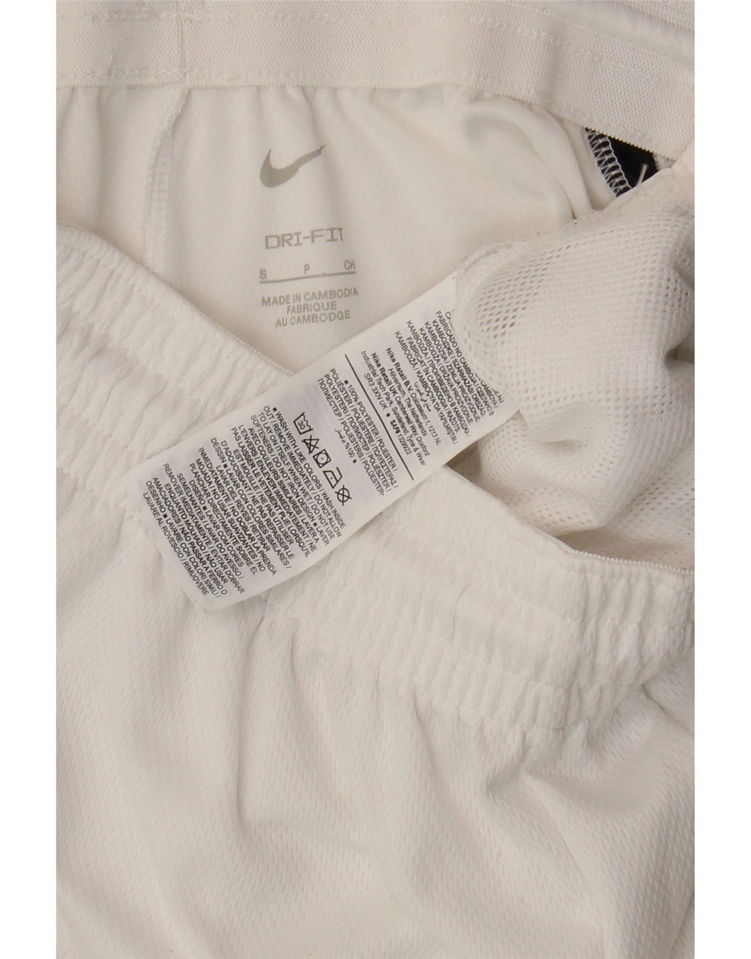 Nike Mens Dri Fit Sport Shorts Small White Colourblock Polyester