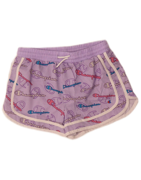 Pantaloncini sportivi grafici per ragazze Champion 14-15 anni Poliestere viola