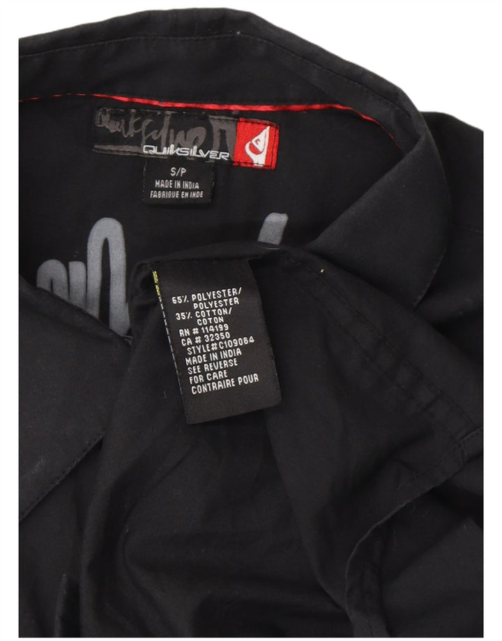 Quiksilver herre grafisk skjorte lille sort polyester