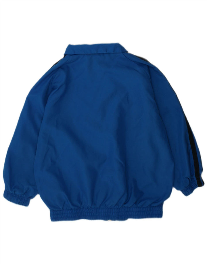 ADIDAS Baby Boys Tracksuit Top Jacket 18-24 Months Blue Polyester