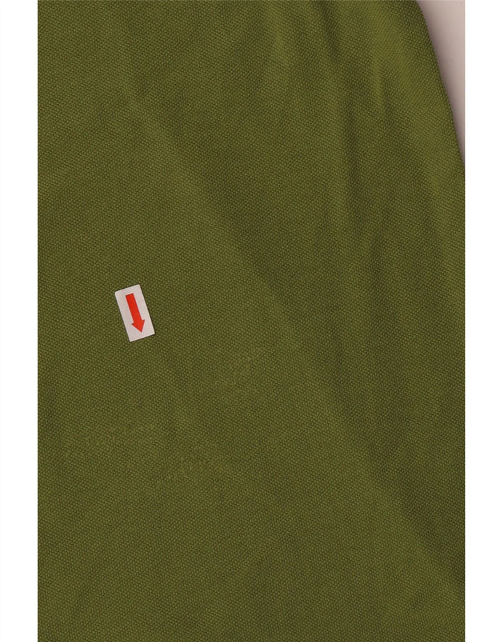 DICKIES Mens Polo Shirt XL Green Cotton