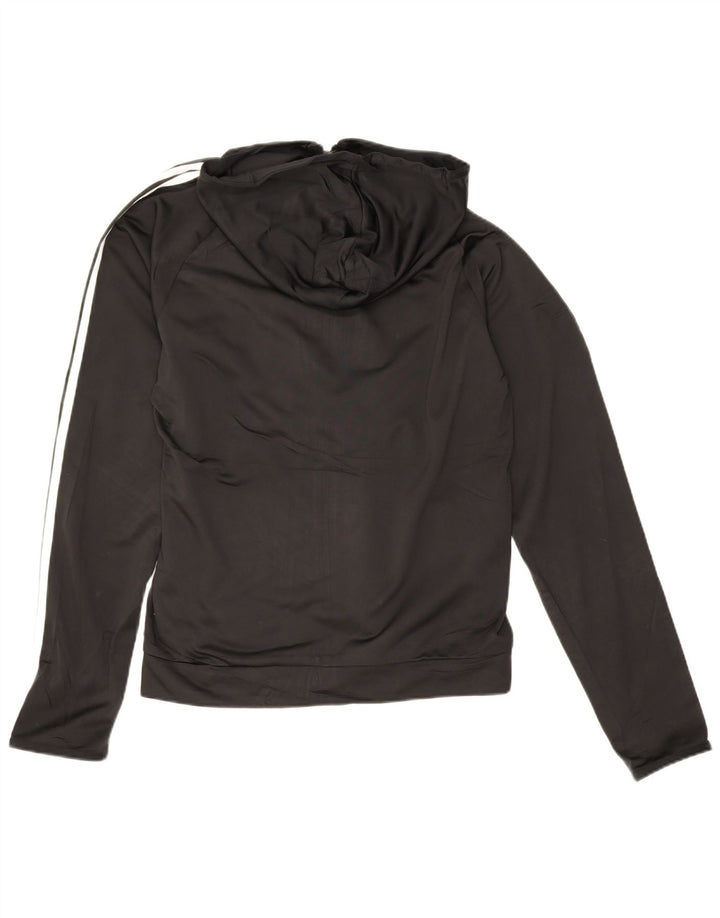 Adidas Mens Zip Hoodie Sweater Medium Black Polyester