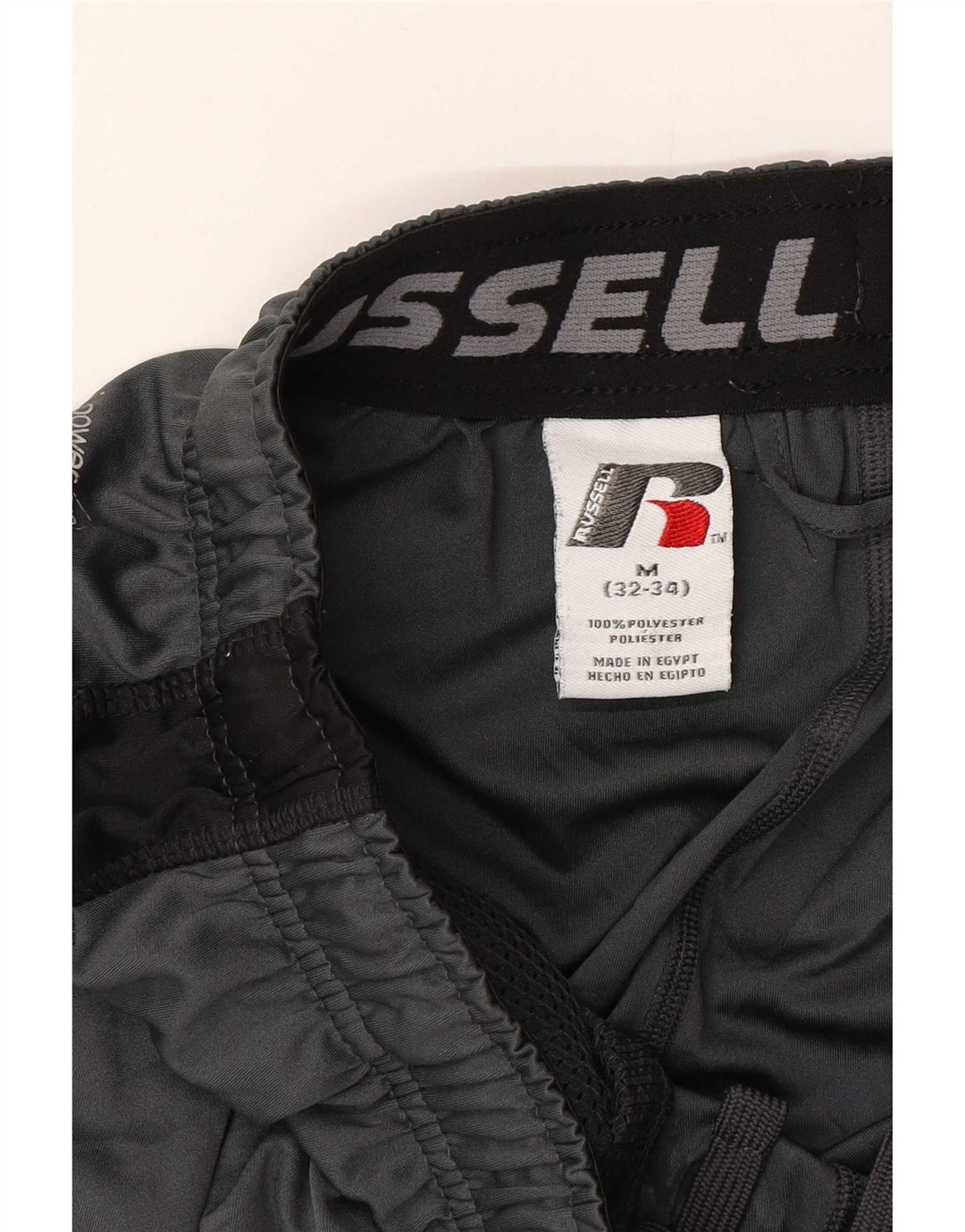 Russell Athletic Mens Sport Shorts Medium Grey Colourblock Polyester