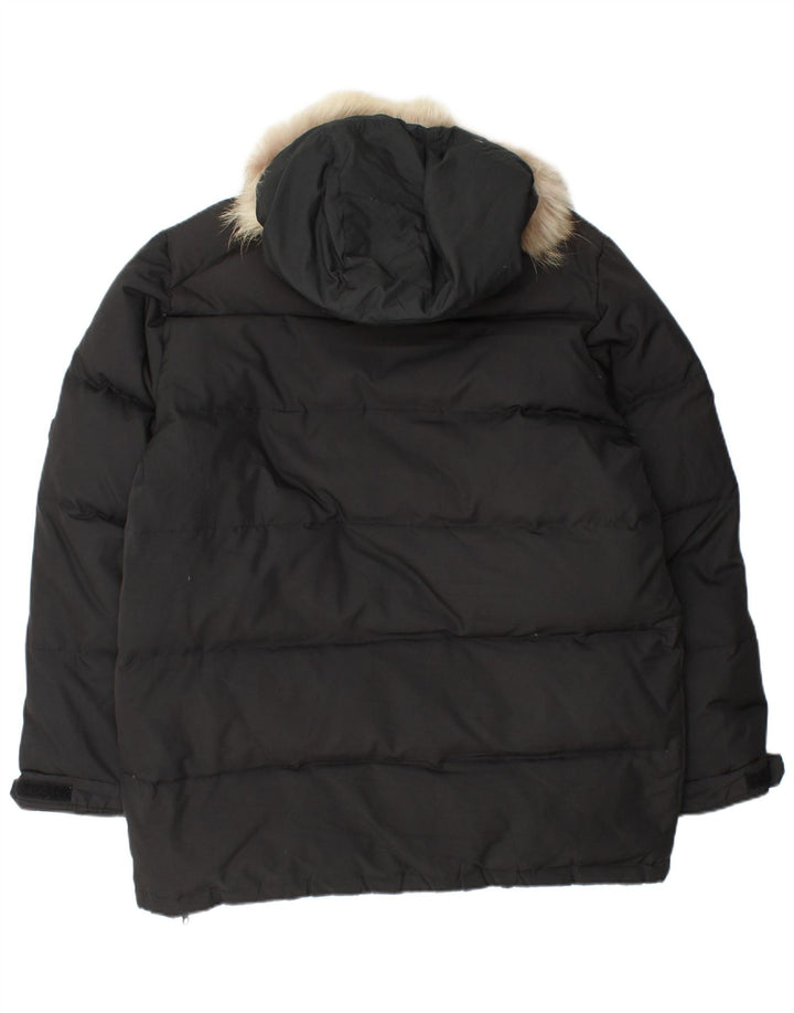 Dubin Herre hættepolstret jakke UK 38 Medium Sort Polyester