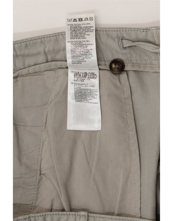 Reiss Mens Chino Shorts W36 Large Grey Cotton