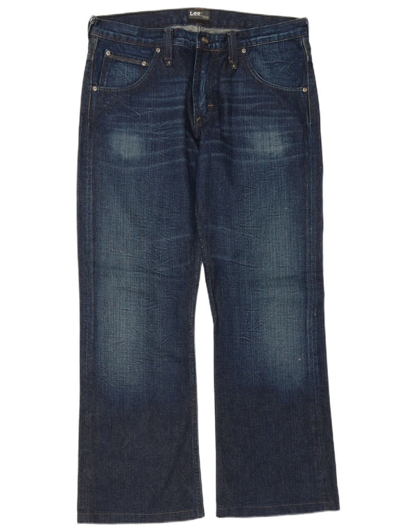 Lee Mens Clark Flared Jeans W34 L31 sötétkék pamut
