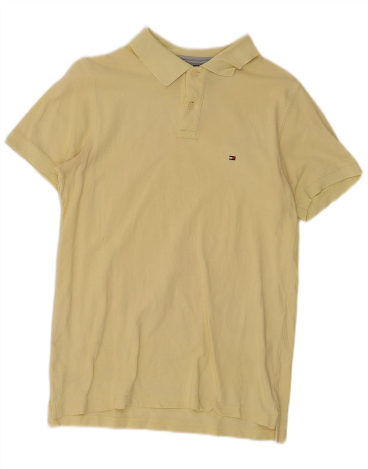 Tommy Hilfiger Mens Slim Fit Polo Shirt Medium Yellow