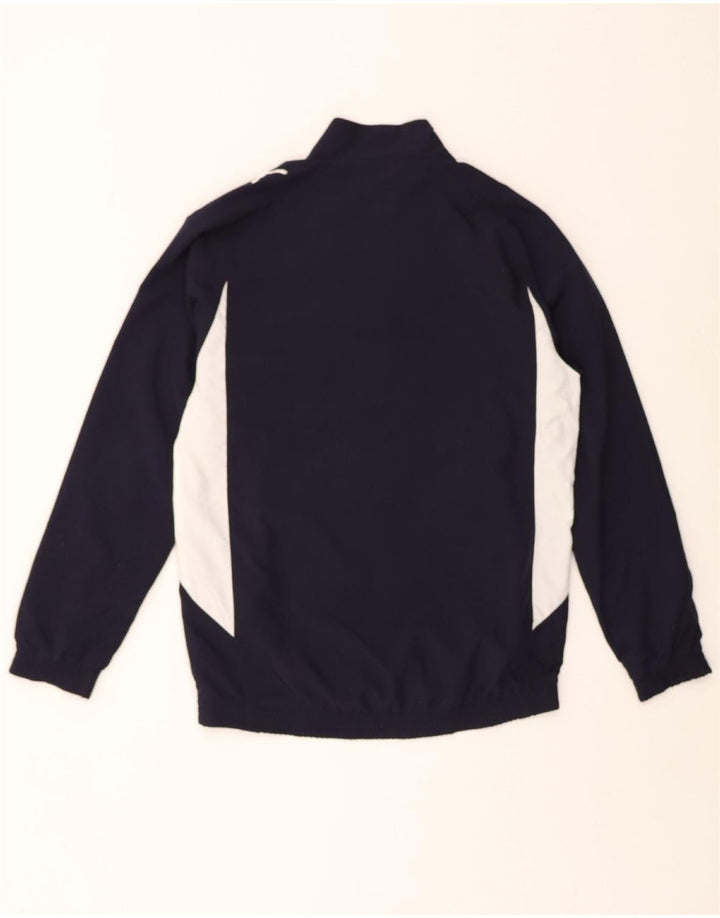 PUMA Boys Tracksuit Top Jacket 13-14 Years Navy Blue Colourblock Polyester Vintage Puma and Second-Hand Puma from Messina Hembry 