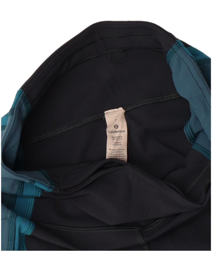 Женские леггинсы Lululemon, США, 4, маленькие синие, нейлон с цветными блоками