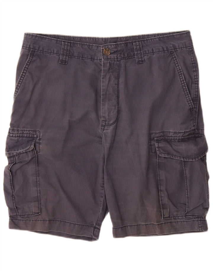 Marks & Spencer Herre Cargo Shorts W34 Large Navy Blue Bomuld