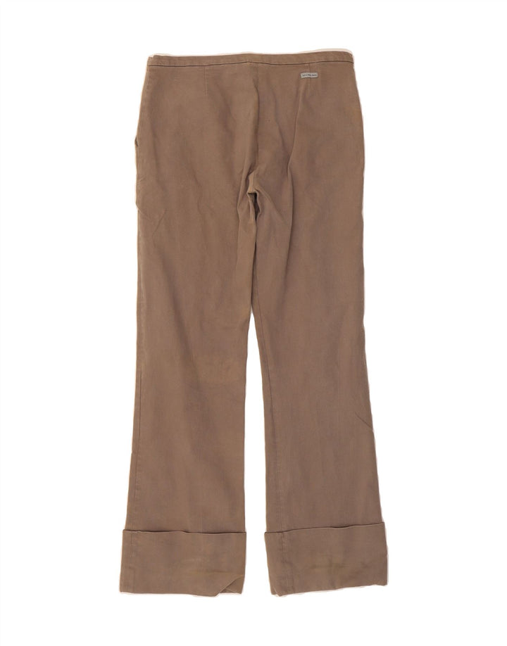 CALVIN KLEIN Womens Bootcut Chino Trousers W31 L31 Beige Cotton Vintage Calvin Klein and Second-Hand Calvin Klein from Messina Hembry 