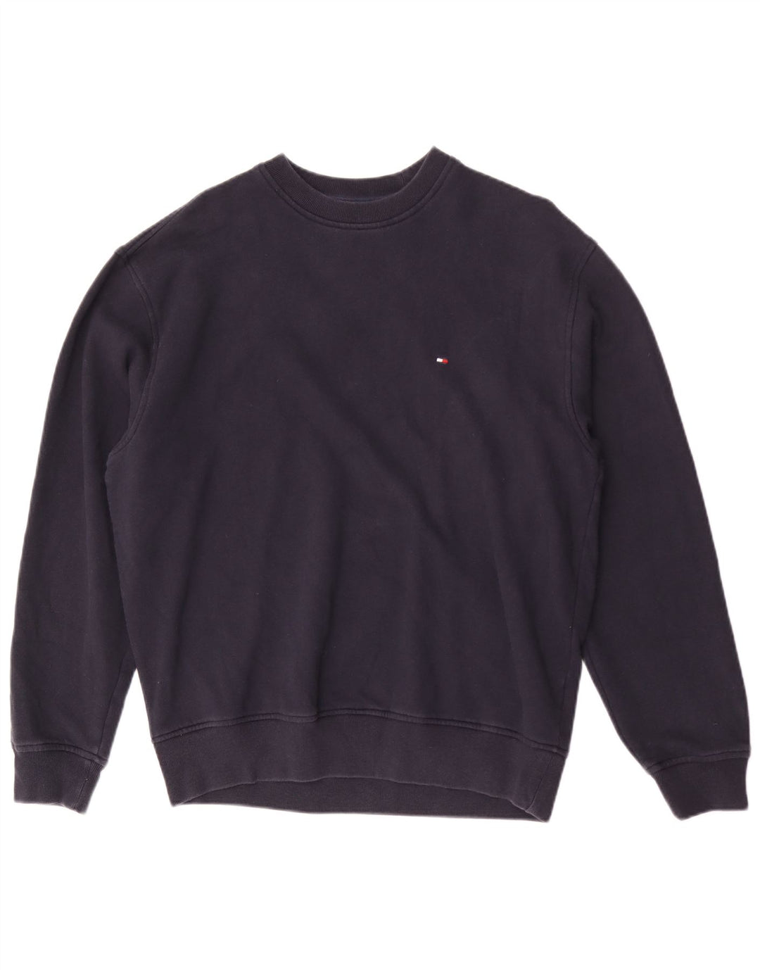 Tommy Hilfiger Mens Sweatshirt Jumper Small Navy Blue Cotton