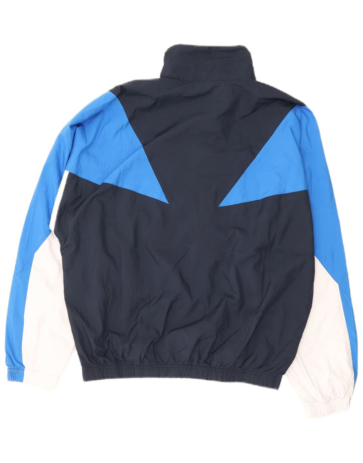 Sergio Tacchini Mens Tracksuit Top Jacket Medium Navy Blue Colourblock