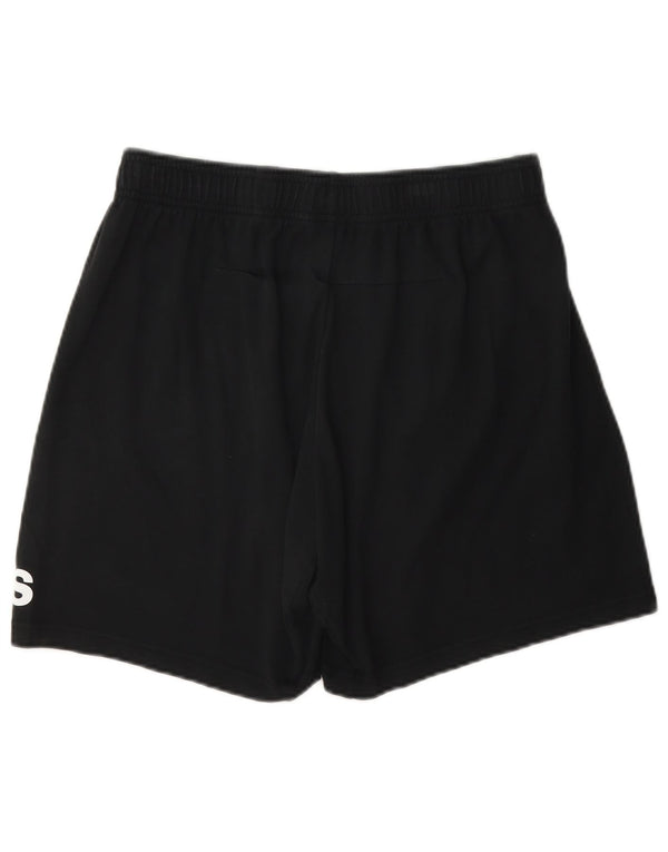 Shorts esportivos gráficos masculinos Adidas médio algodão preto