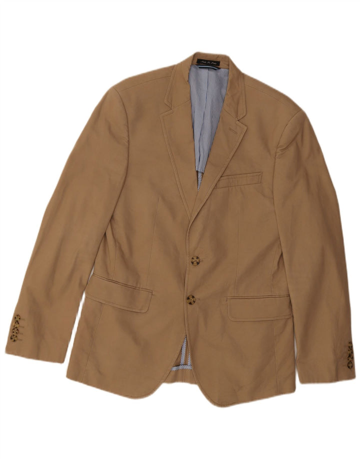 Tommy Hilfiger Chaqueta tipo blazer de 2 botones para hombre UK 38 Algodón beige medio