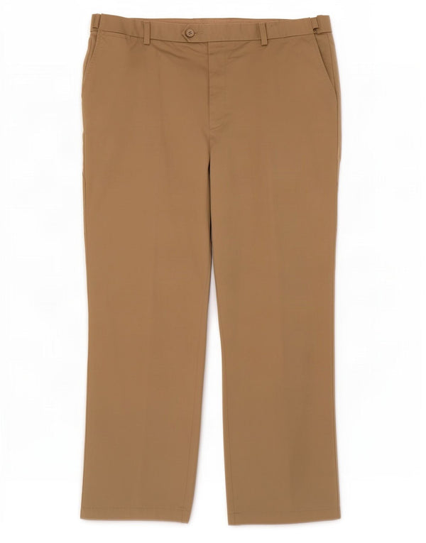 Marks & Spencer Mens Blue Harbour Straight Suit Trousers W44 L33 Beige
