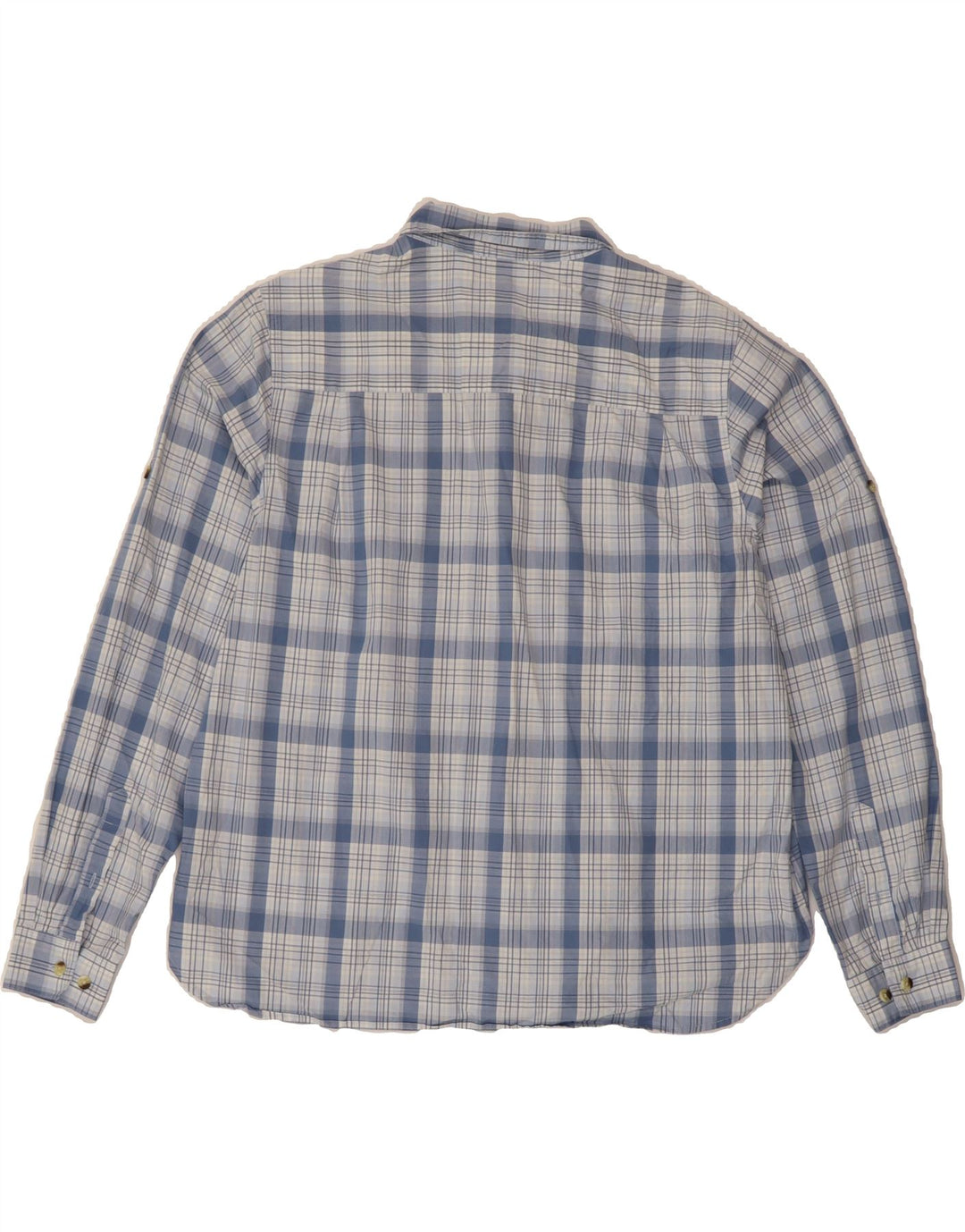 L.L.BEAN Womens Pullover Shirt UK 18 XL Blue Check Cotton Vintage L.L.Bean and Second-Hand L.L.Bean from Messina Hembry 