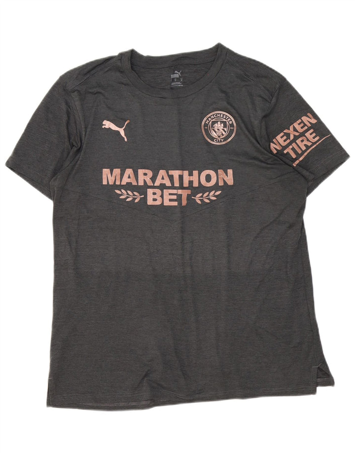 Camiseta Puma Hombre Graphic Top Poliéster Gris Medio