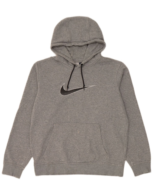 Nike grafisk hættetrøje til mænd mellemgrå bomuld